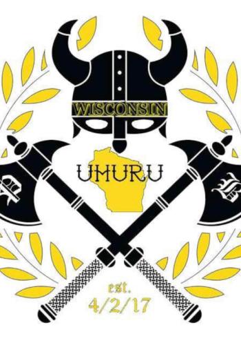 Via Facebook Wisconsin’s Proud Boy chapter logo features the group’s “Uhuru” greeting, which means freedom in Swahili. The word is taken from a video in which an activist calls for whites to make slavery reparations to African-Americans.